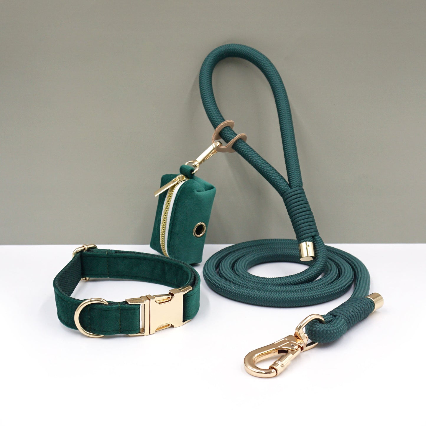 CANORO Handmade Dog Collar and Leash Set