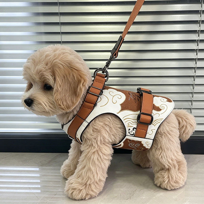 Handmade Leather Dog Training Chest Protect Vest