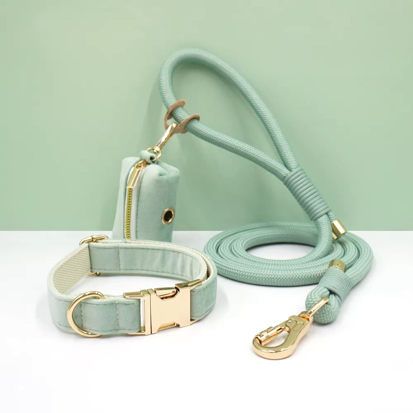 CANORO Handmade Dog Collar and Leash Set