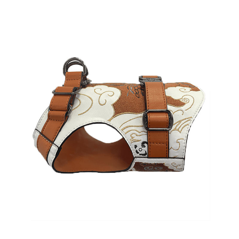 Handmade Leather Dog Training Chest Protect Vest