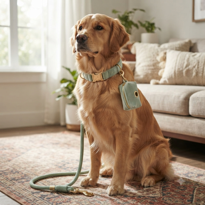 CANORO Juego de collar y correa para perros hecho a mano