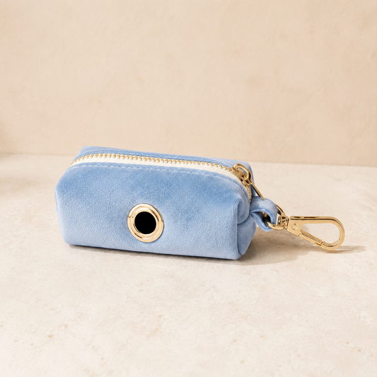 Jávea Blue Velvet Poo Bag Holder