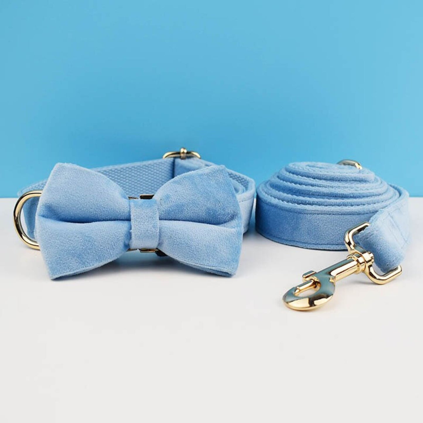 CANORO Blue Velvet Dog Harness Set